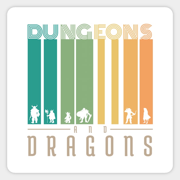 Dungeons and Dragons Retro Sticker by Binsy